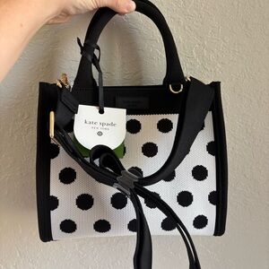 NWT Kate Spade for Target Black and White Polka Dot Women's Bag
